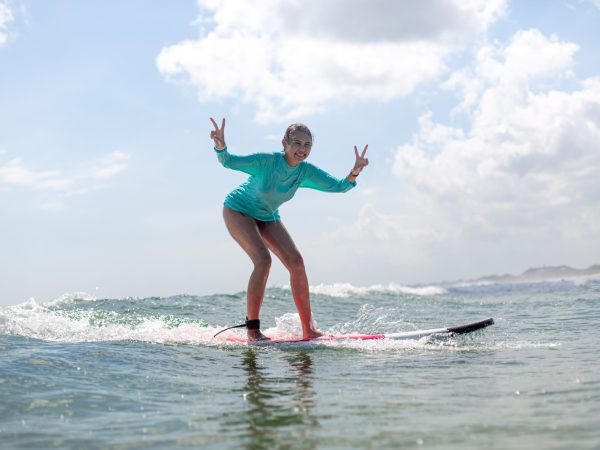 Wave boarding on Bali